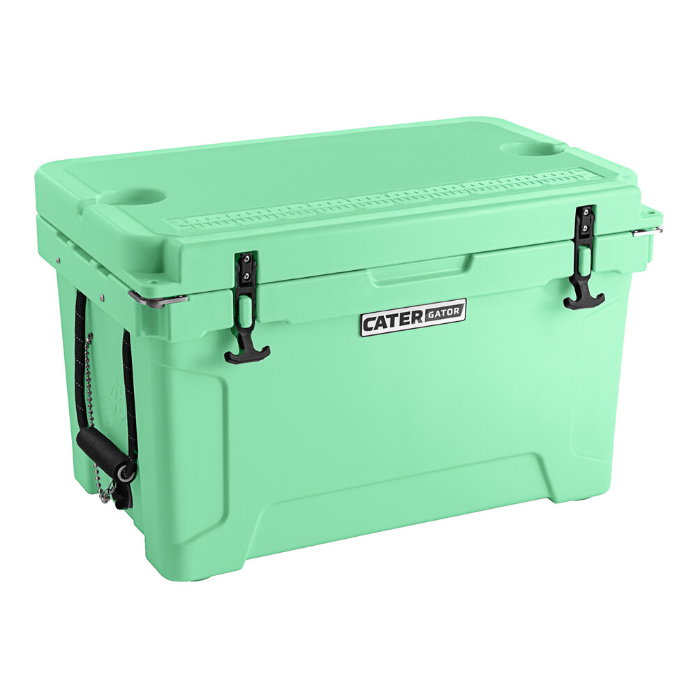 CaterGator CG45SF Seafoam 45 Qt. Rotomolded Outdoor Cooler / Ice Chest