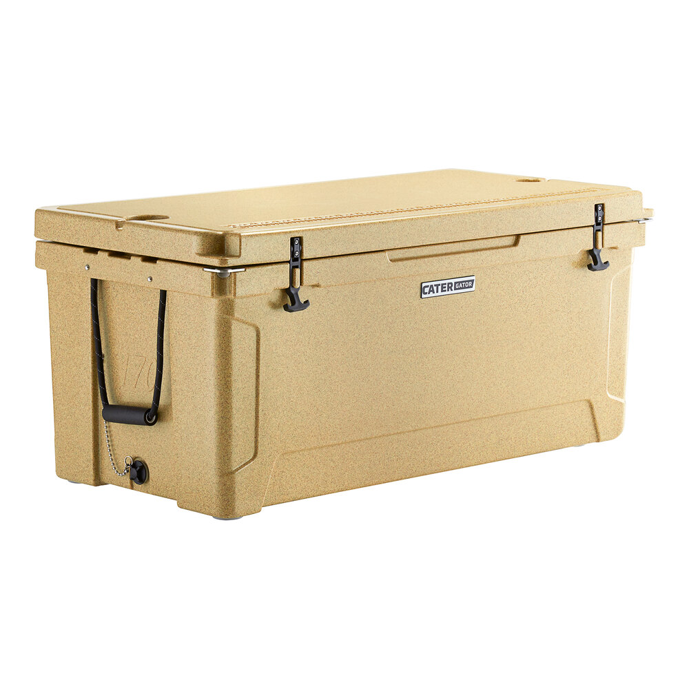 CaterGator CG170SPB Beige 170 Qt. Rotomolded Outdoor Cooler / Ice Chest