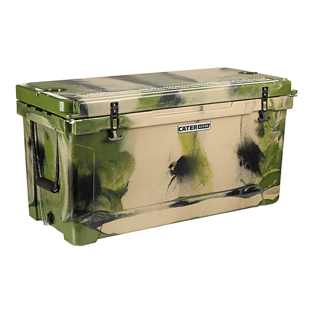 CaterGator CG100CAMO Camouflage 110 Qt. Rotomolded Outdoor Cooler / Ice Chest