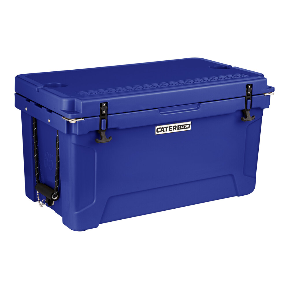 CaterGator CG65NV Navy 65 Qt. Rotomolded Outdoor Cooler / Ice Chest