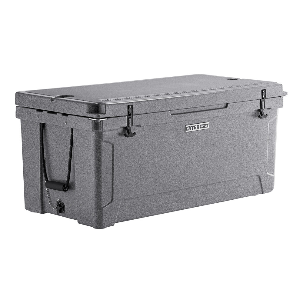 CaterGator CG170PG Gray 170 Qt. Rotomolded Outdoor Cooler / Ice Chest