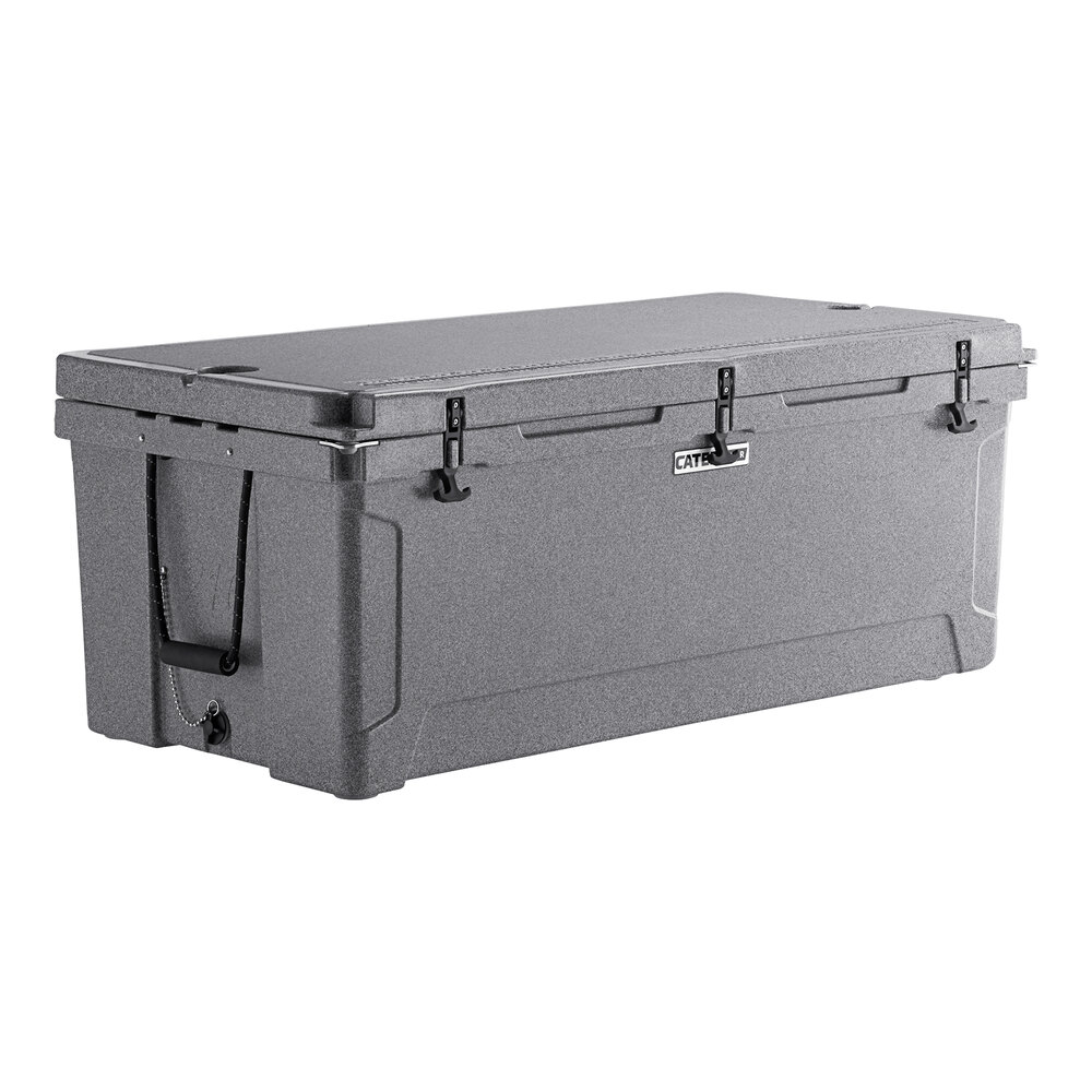 CaterGator CG200PG Gray 210 Qt. Rotomolded Outdoor Cooler / Ice Chest