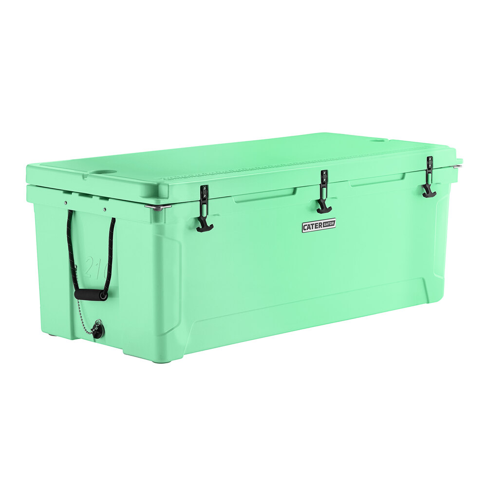 CaterGator CG200SF Seafoam 210 Qt. Rotomolded Outdoor Cooler / Ice Chest