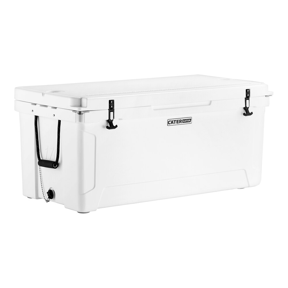 CaterGator CG170WH White 170 Qt. Rotomolded Outdoor Cooler / Ice Chest