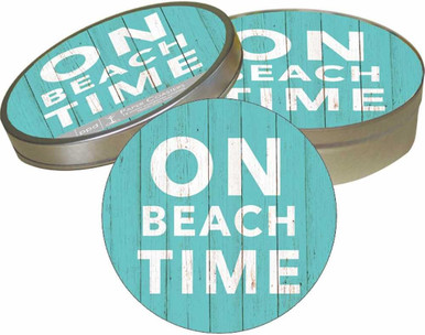 Paperproducts Design Set-On Beach Time Design Pulpboard Coasters (26048)