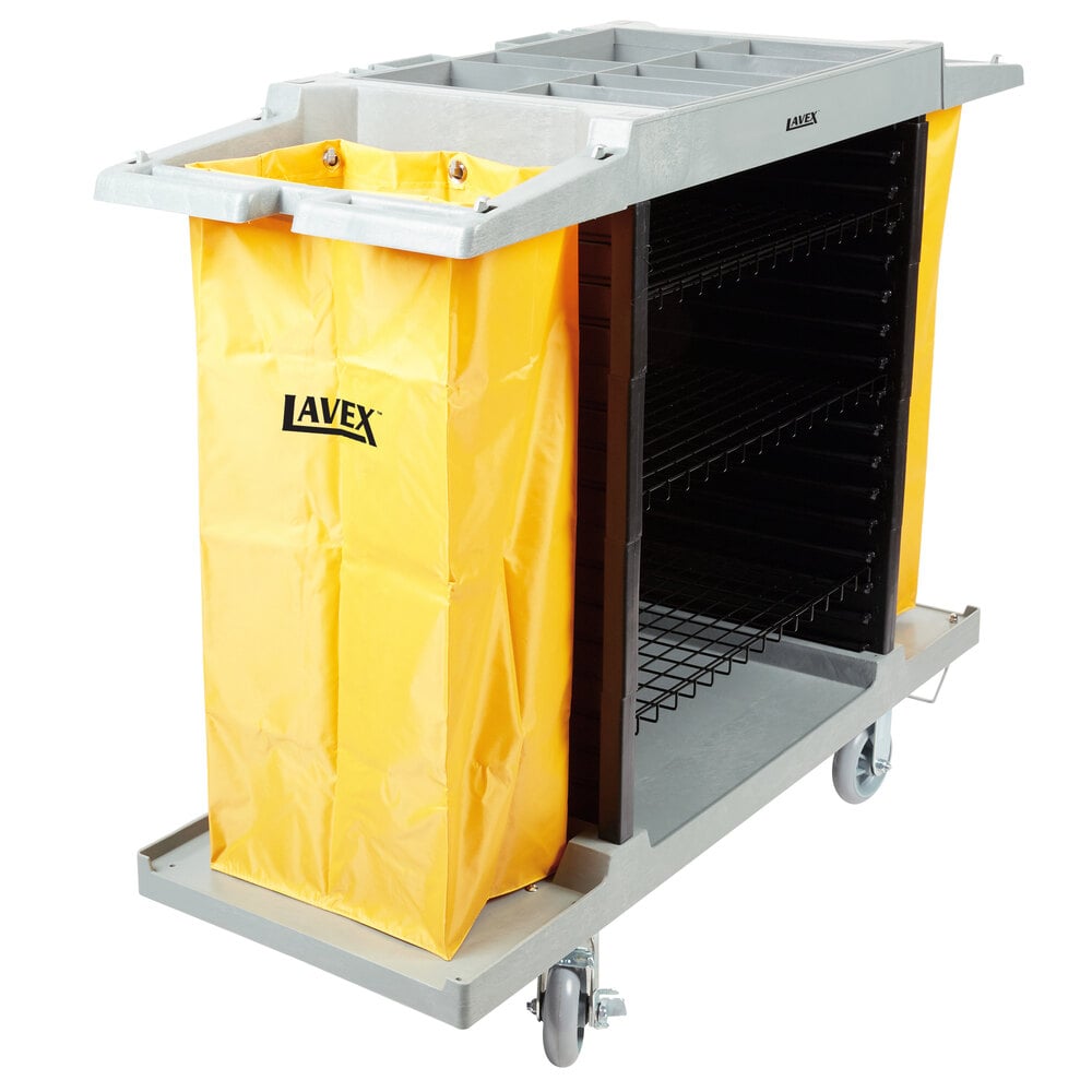 Lavex Hotel / Housekeeping Cart - Large Four Shelf