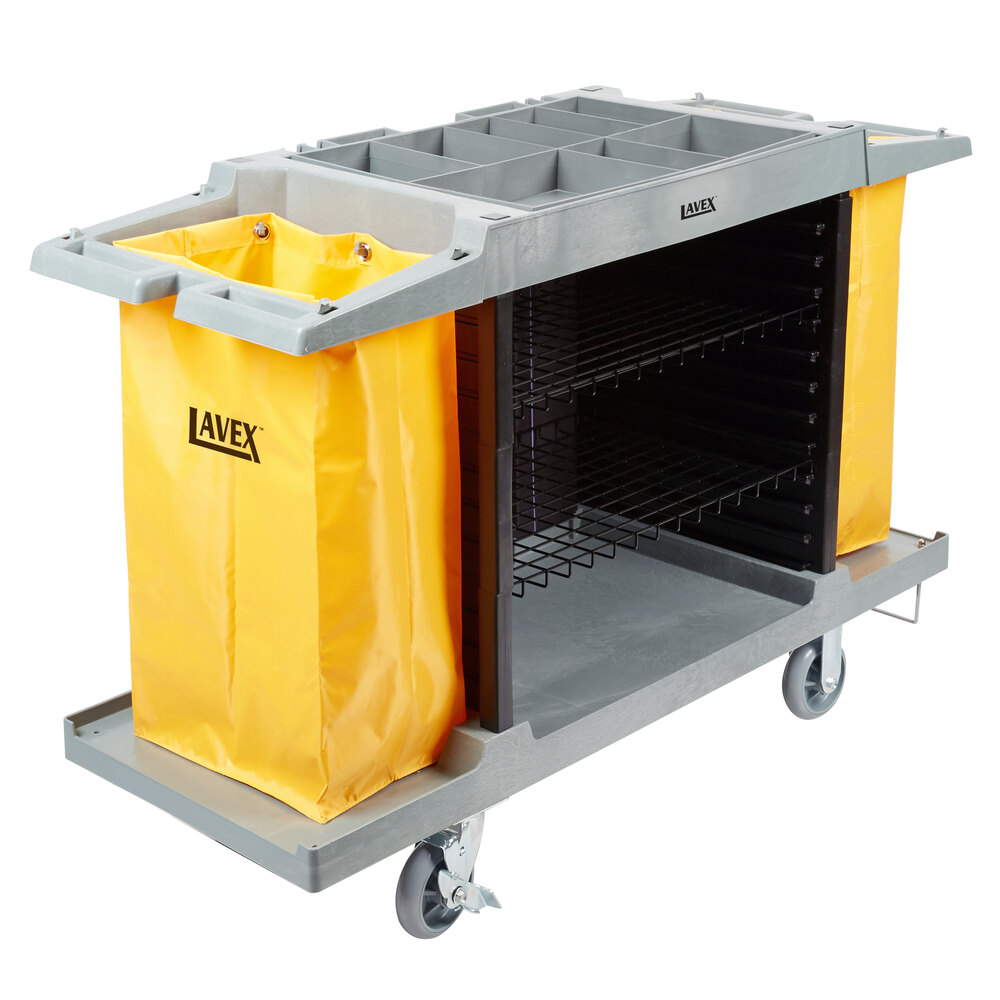 Lavex Hotel / Housekeeping Cart - Small Three Shelf