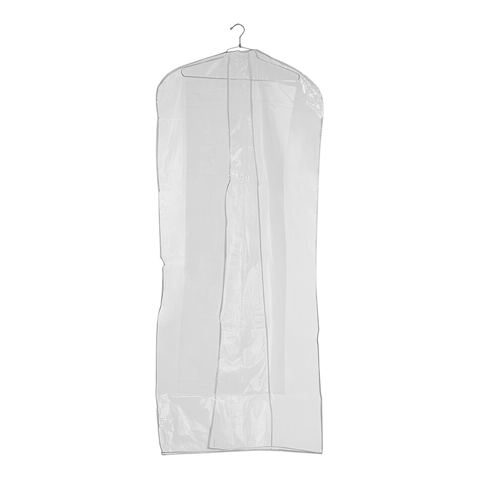 24" x 54" Clear 2 Gauge Vinyl Overlap Garment Bag - 12/Case