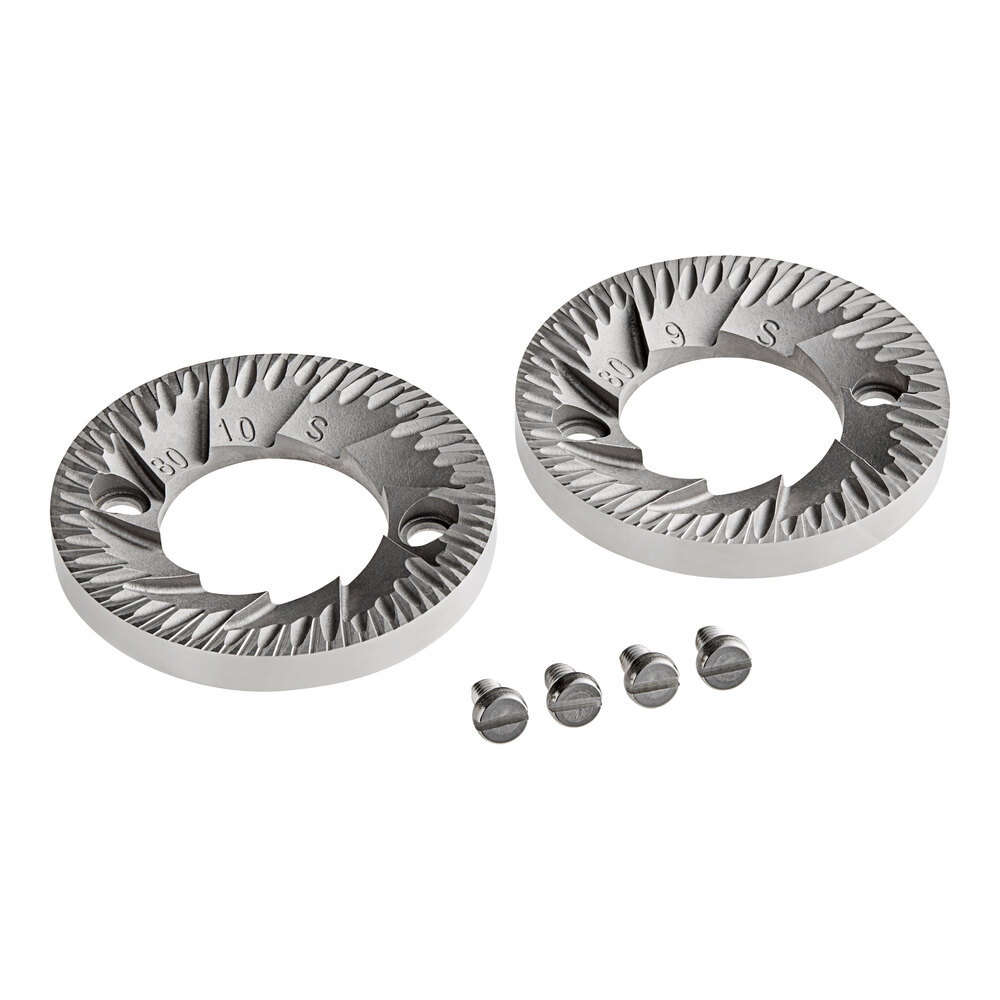Mahlkonig 105780 80 mm Premium Cast Steel Burr Set for E80W and E80T Series