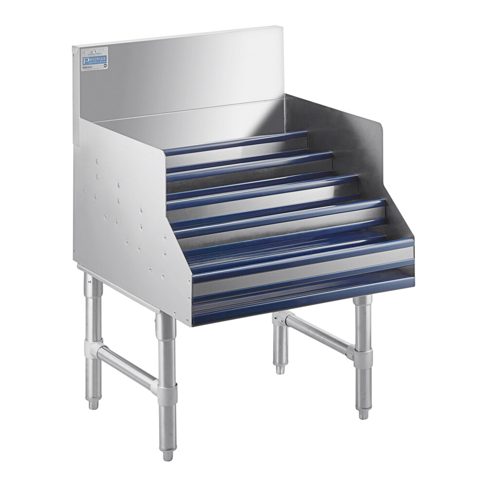 Advance Tabco PLD-2524 Prestige Series 24" Five-Tiered Stainless Steel Liquor Display Rack - 25" Deep