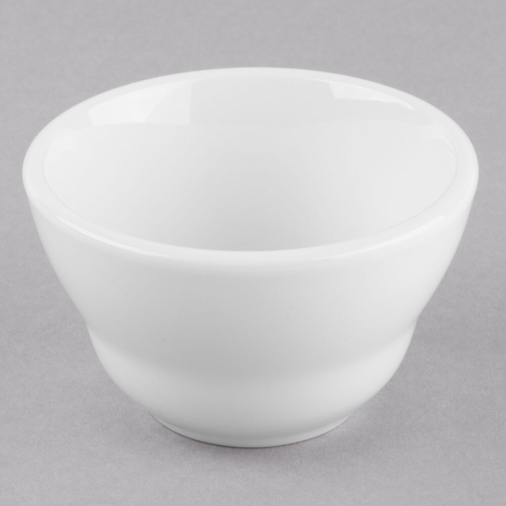 Libbey Porcelana 7 oz. Bright White Porcelain Bouillon - Sample