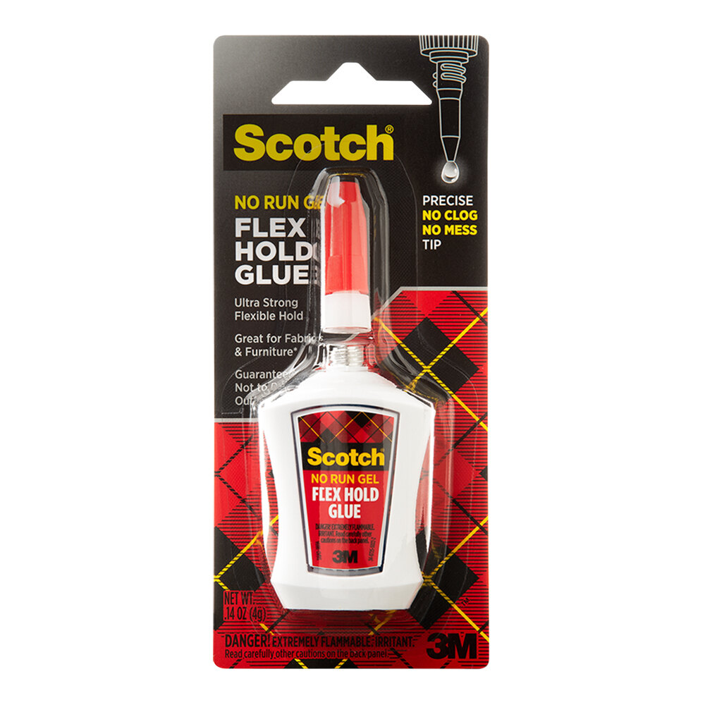 3M Scotch™ 0.14 oz. No Run Gel Flex Hold Glue with Precision Applicator 7010290878