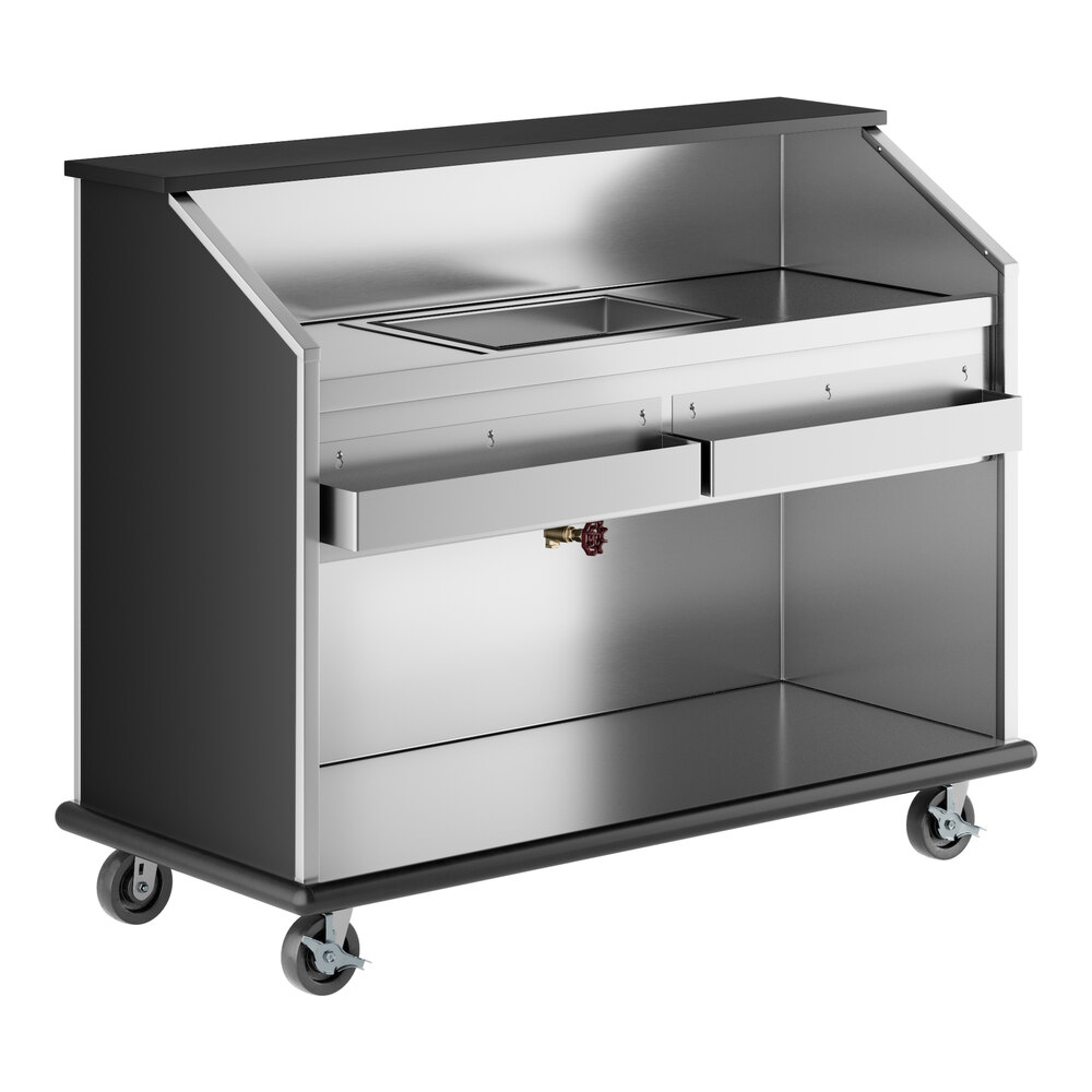 Advance Tabco AMS-5B 61" Heavy-Duty Portable Bar with Stainless Steel Interior
