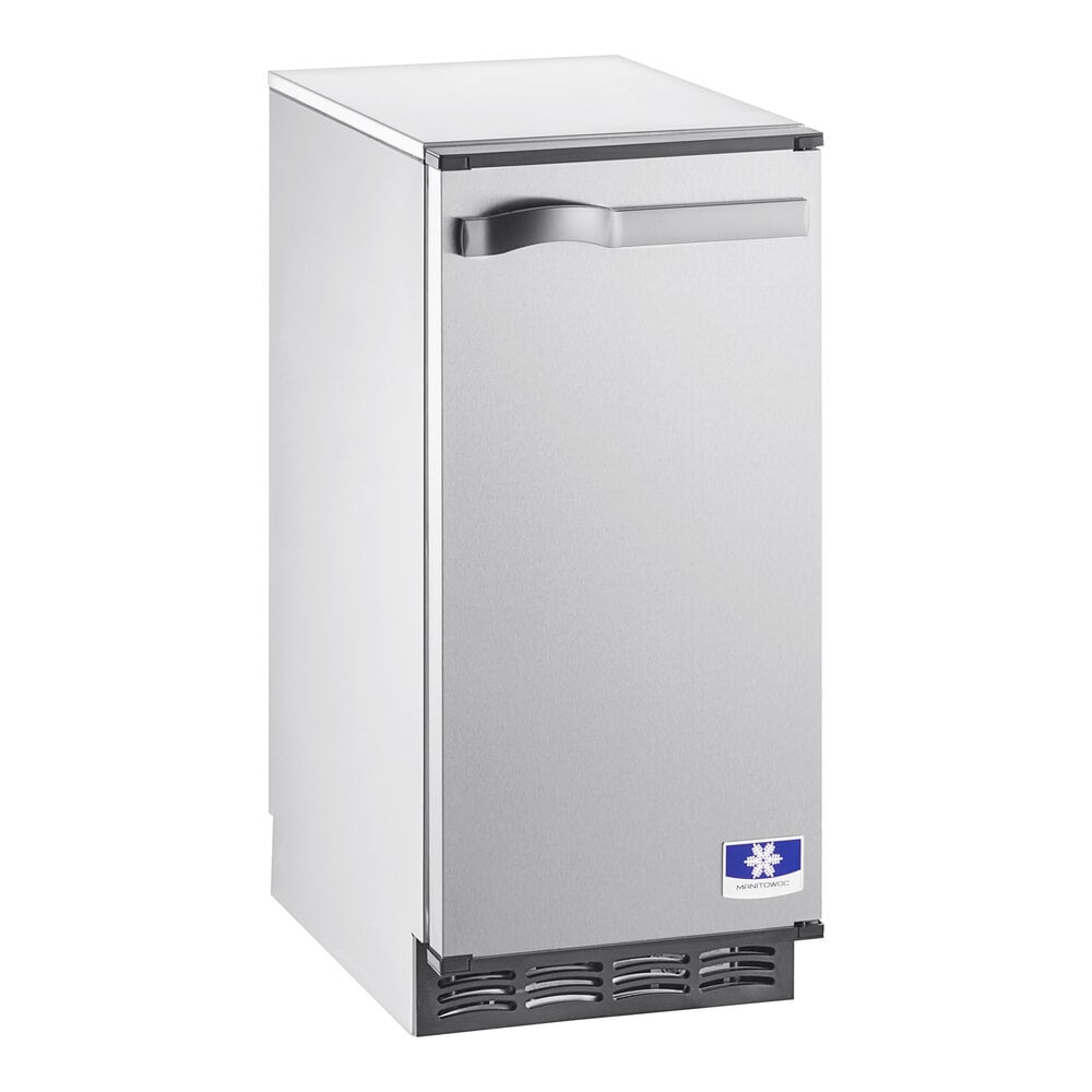 Manitowoc UCP0050A 14 3/4" Air Cooled Undercounter Gourmet Cube Ice Machine with 25 lb. Bin - 52 lb.