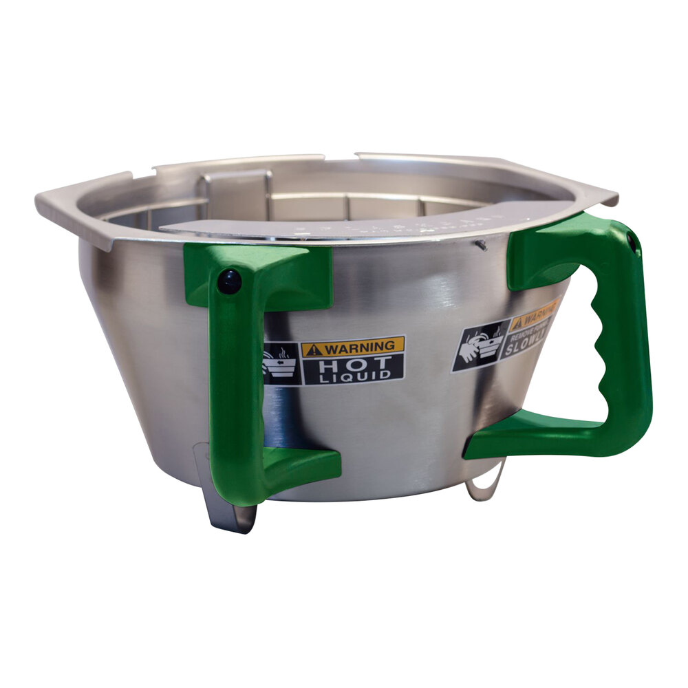 Bunn 45845.0003 Stainless Steel Funnel Assembly with Green Handle