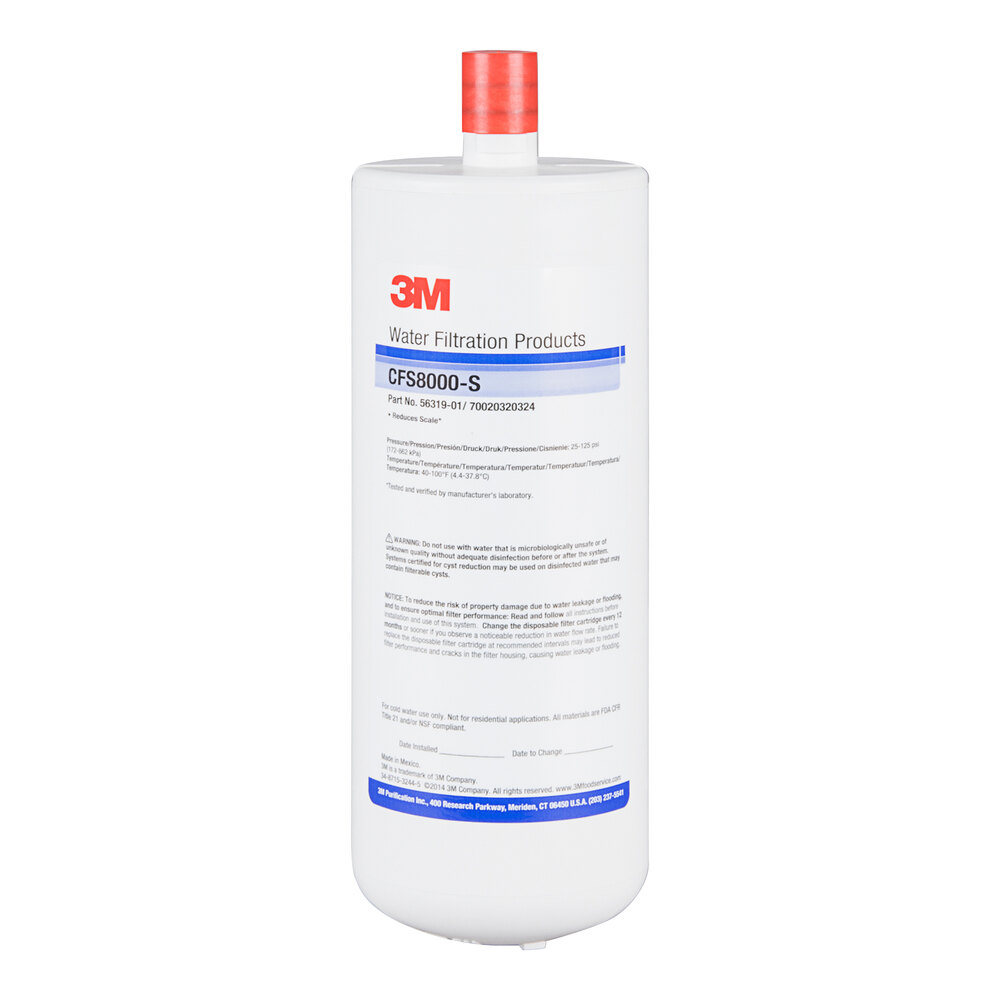 3M Water Filtration Products CFS8000-S 12 7/8" Replacement Scale Inhibition Cartridge - 1.5 GPM