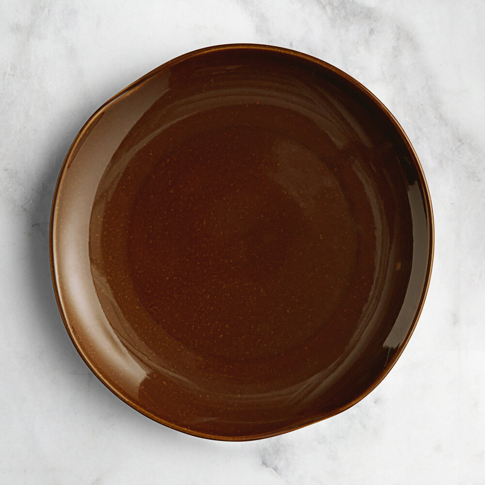 Acopa Highlands 11 5/8" Round Hazel Coupe China Plate - Sample