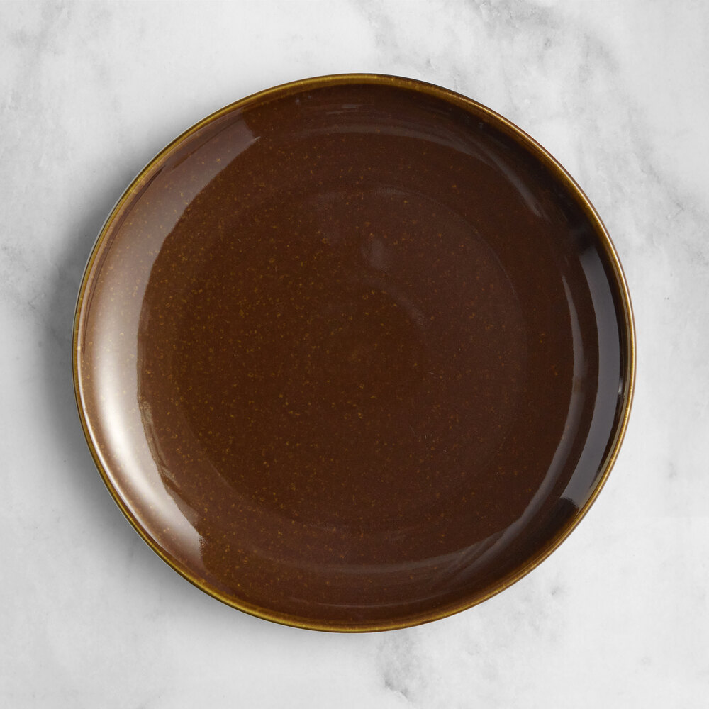 Acopa Highlands 9" Round Hazel Coupe China Plate - Sample