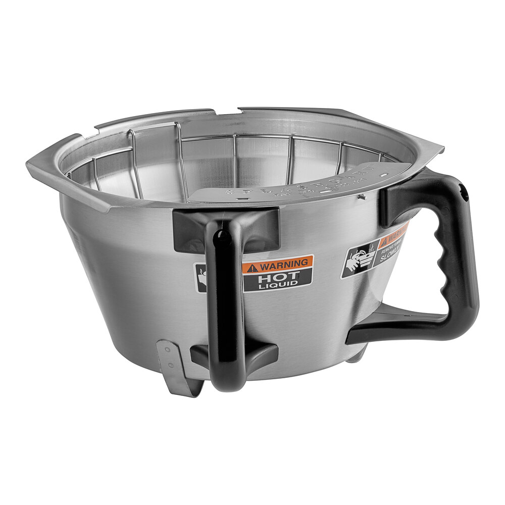 Bunn 45845.0002 Stainless Steel Funnel Assembly With Black Handle
