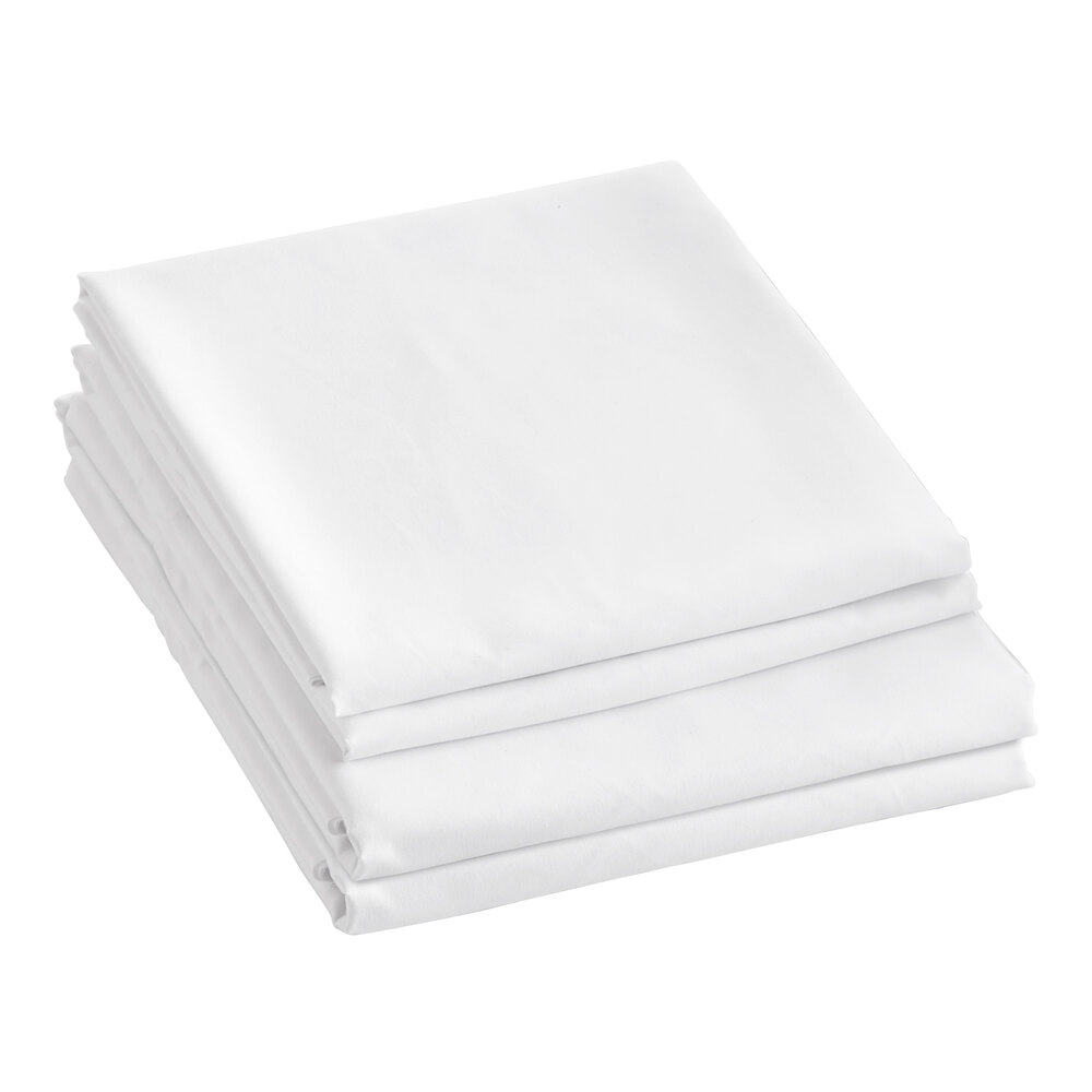 Berkshire Hospitality SuiteDream King Size 4-Piece True White 100% Polyester Microfiber Sheet Set - 6/Case