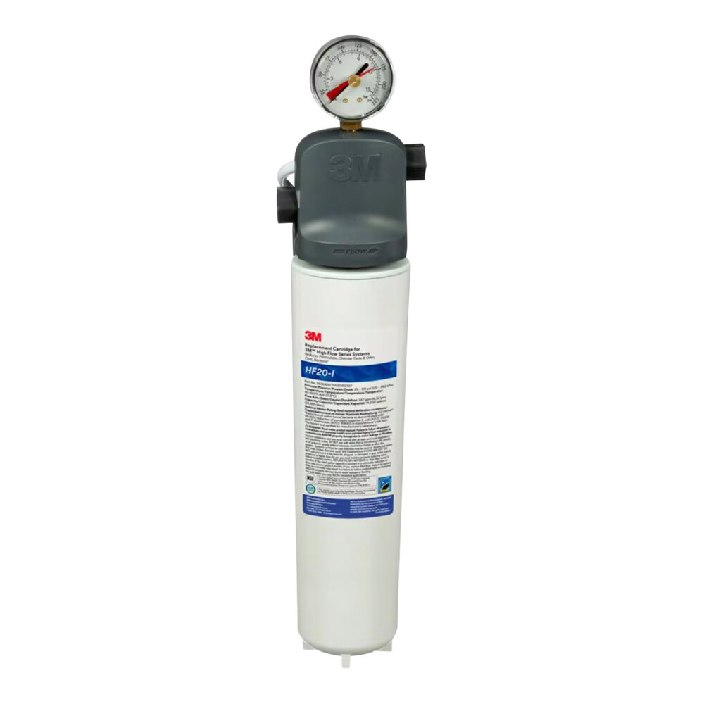 3M Water Filtration Products 5616017 High Flow Series BEV120-I Cold Beverage Water Filtration System - 0.2 Micron Rating, 1.67 GPM