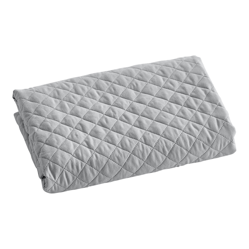 Berkshire Hospitality Radiance 24" x 41" King Size Gray 100% Polyester Diamond Quilt Pillow Sham - 12/Case