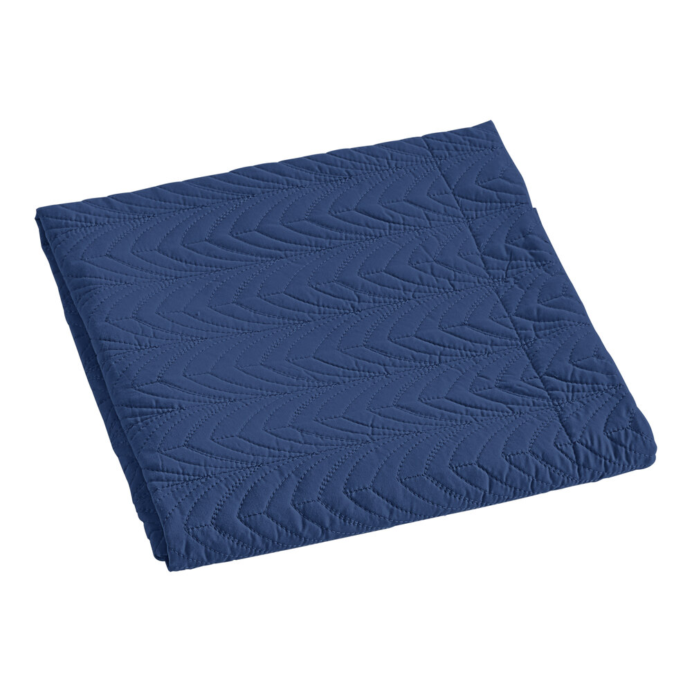 Berkshire Hospitality Flourish 24" x 32" Standard / Queen Size Sail 100% Polyester Botanical Leaf Quilt Pillow Sham - 12/Case