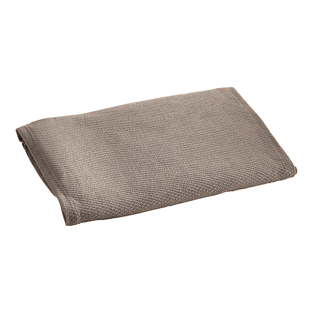 Berkshire Hospitality knit2fit 59" x 79" x 9" Full / Queen Size Pecan Polyester / Spandex Diamond Box Spring Cover - 12/Case