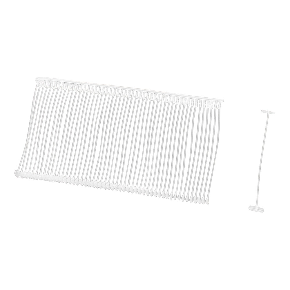1" Clear Plastic Price Tag Fasteners for Fine Fabrics - 5,000/Case