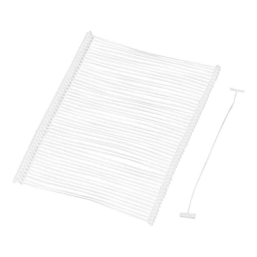 3" Clear Plastic Standard Price Tag Fasteners - 5,000/Case