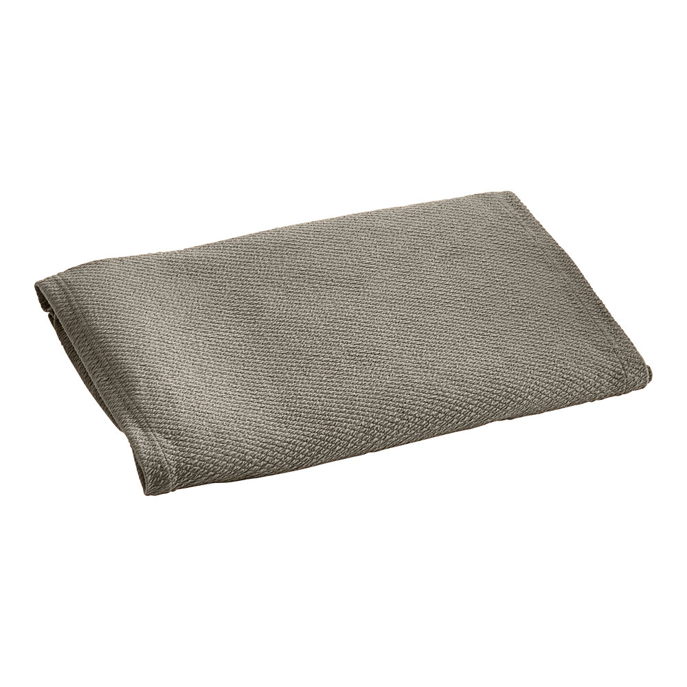 Berkshire Hospitality knit2fit 59" x 79" x 9" Full / Queen Size Teak Polyester / Spandex Diamond Box Spring Cover - 12/Case