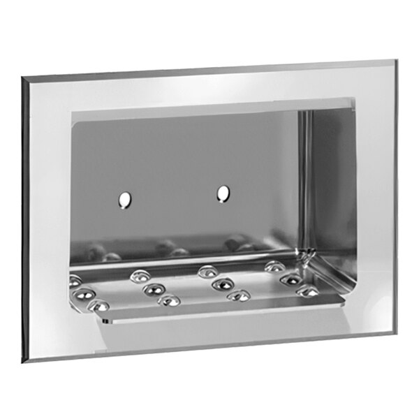 American Specialties, Inc. Stainless Steel Recessed Soap Dish with Bright Polished Finish 10-0400**