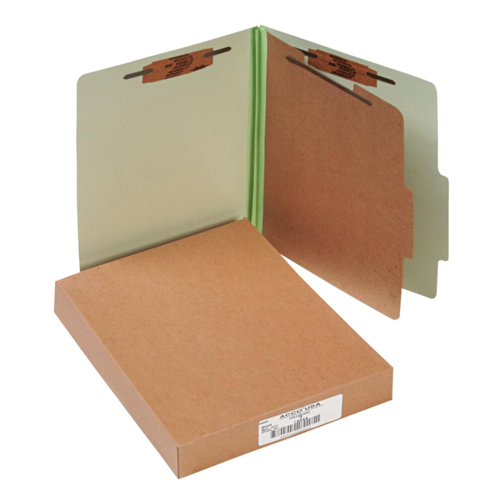 Acco 15044 Letter Size Classification Folder - 10/Box