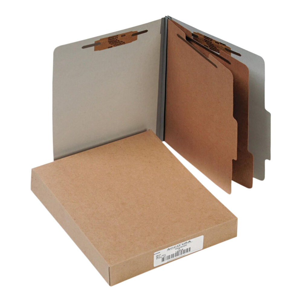 Acco 15056 Letter Size Classification Folder - 10/Box