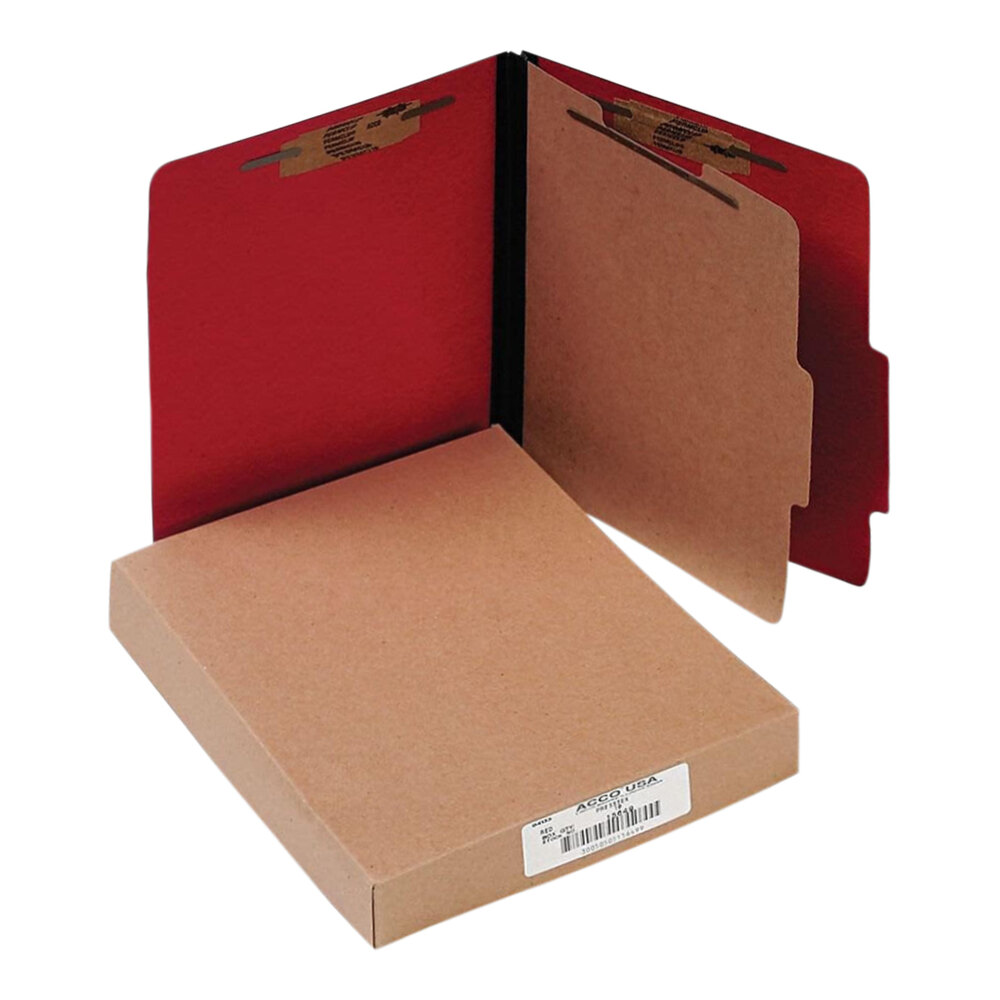 Acco 15649 Letter Size Classification Folder - 10/Box