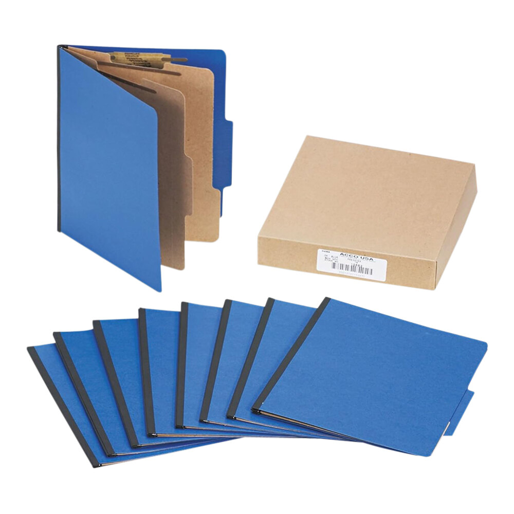 Acco 15663 Letter Size Classification Folder - 10/Box
