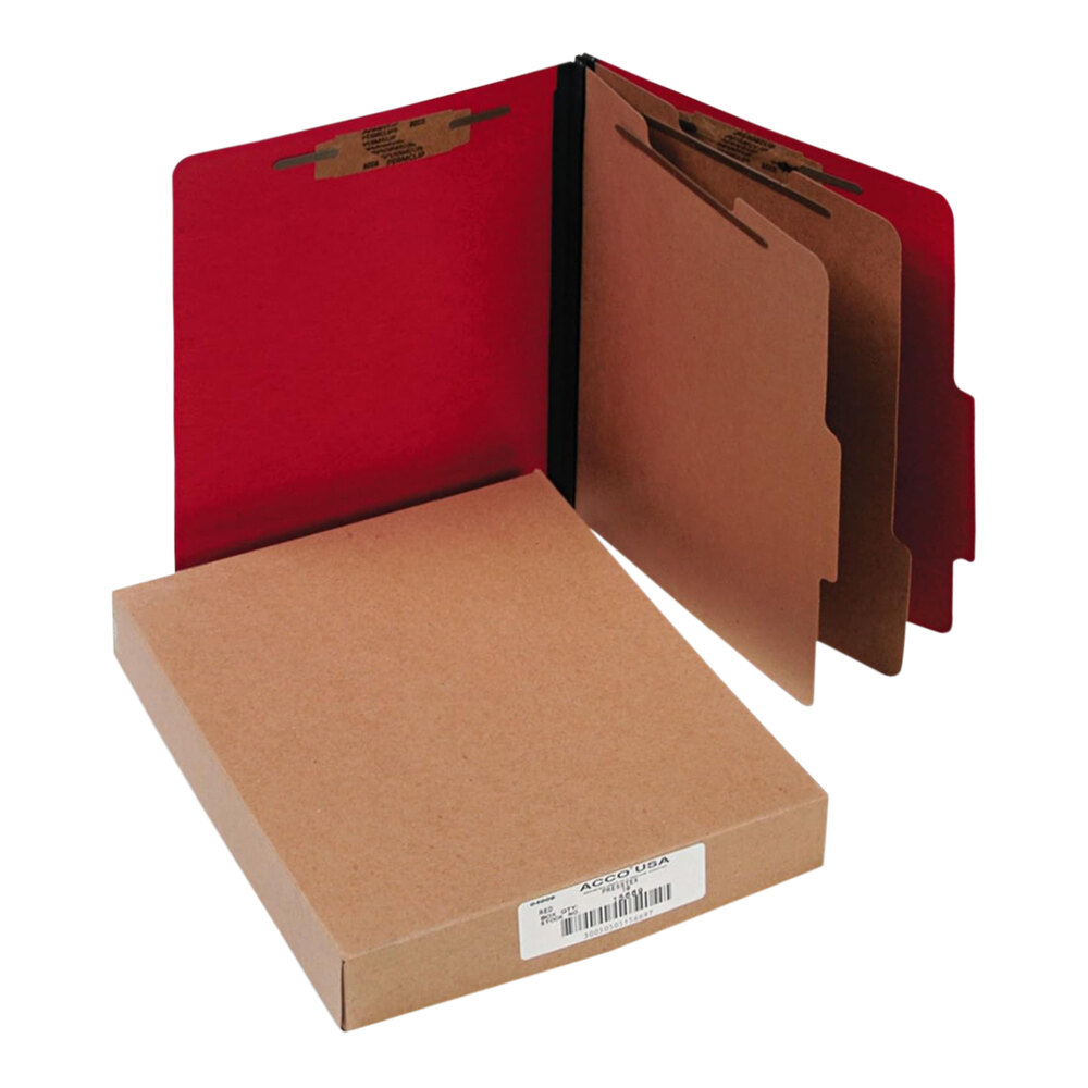 Acco 15669 Letter Size Classification Folder - 10/Box