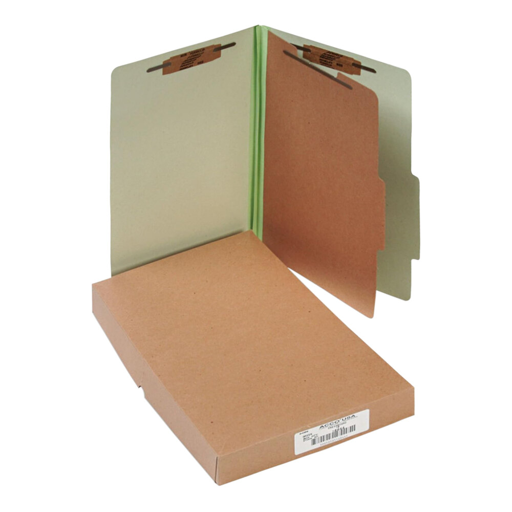 Acco 16044 Legal Size Classification Folder - 10/Box