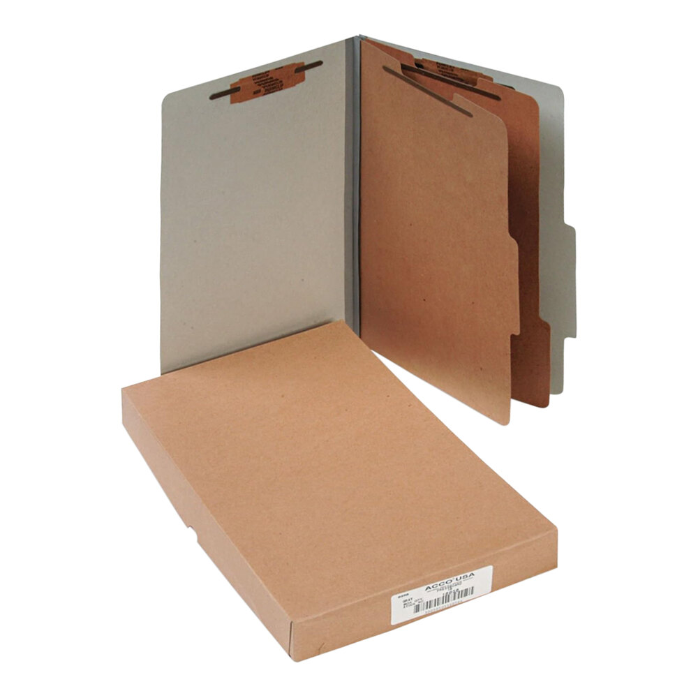 Acco 16056 Legal Size Classification Folder - 10/Box