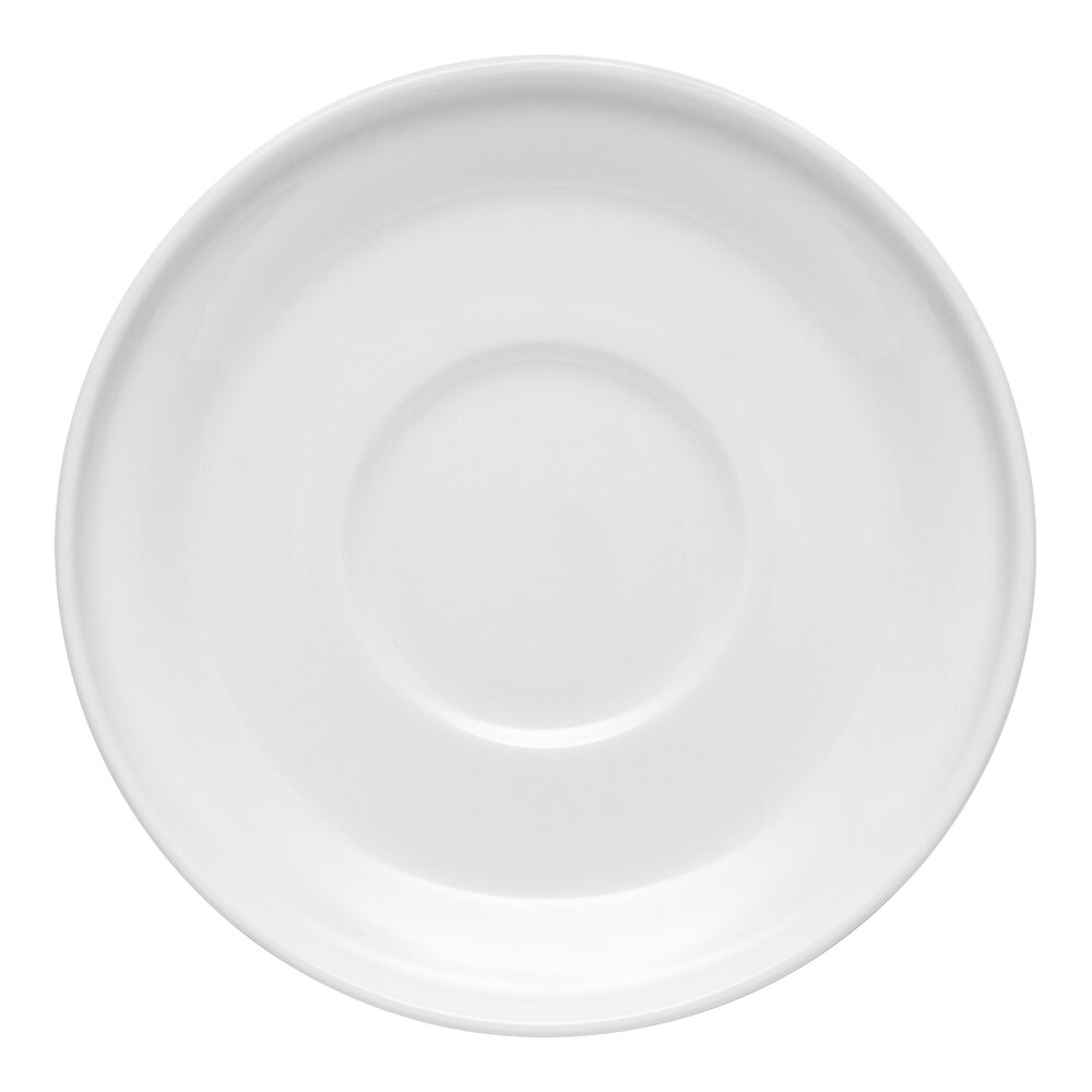 Libbey Ares 6" White Porcelain Saucer - Sample