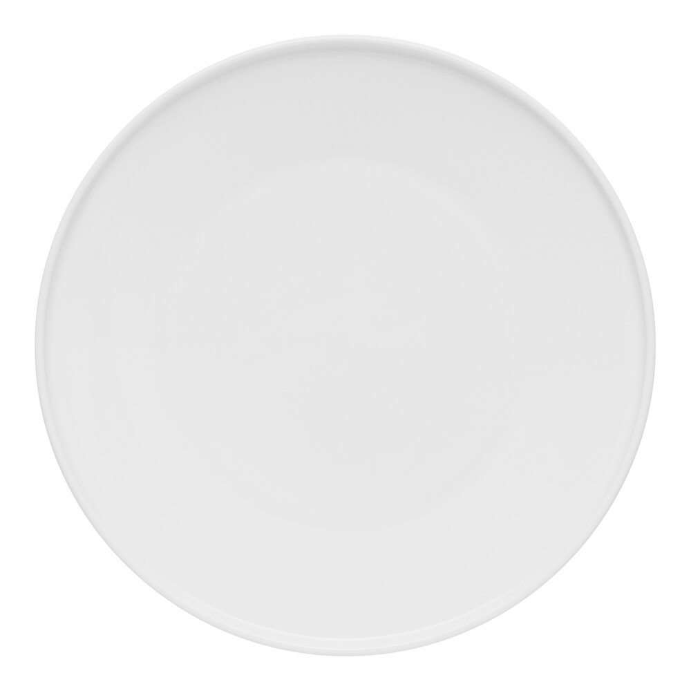Libbey Ares 10 1/2" White Porcelain Plate - Sample