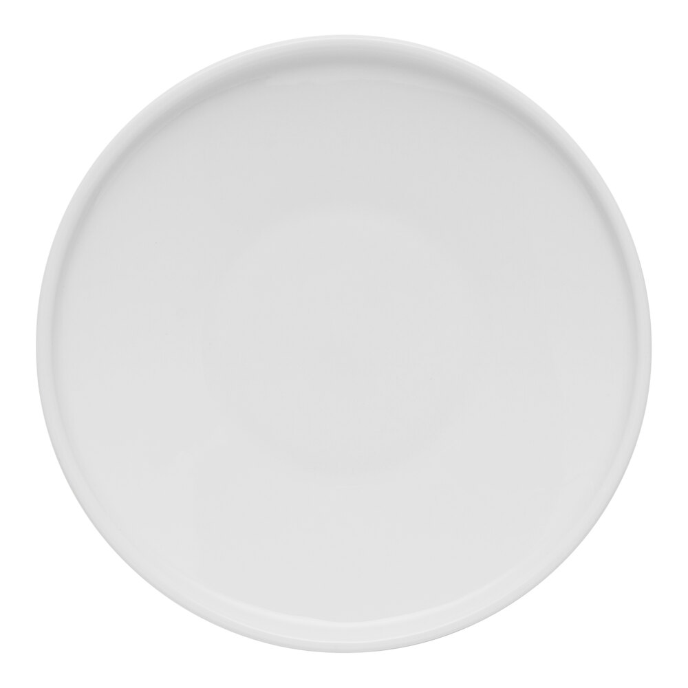Libbey Ares 7 1/4" White Porcelain Plate - Sample