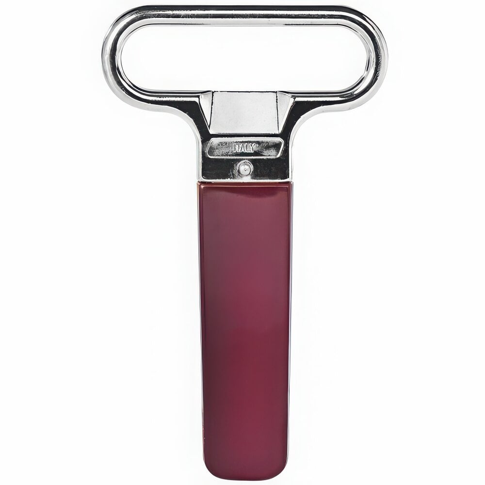 Franmara Ahh Super! Chrome-Plated Two-Prong Customizable Cork Extractor with Burgundy Sheath 2125-03