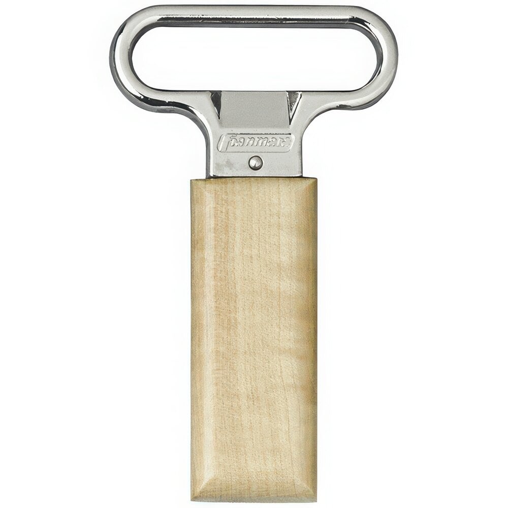 Franmara Ahh Super! Chrome-Plated Two-Prong Customizable Cork Extractor with Birch Sheath 2127B