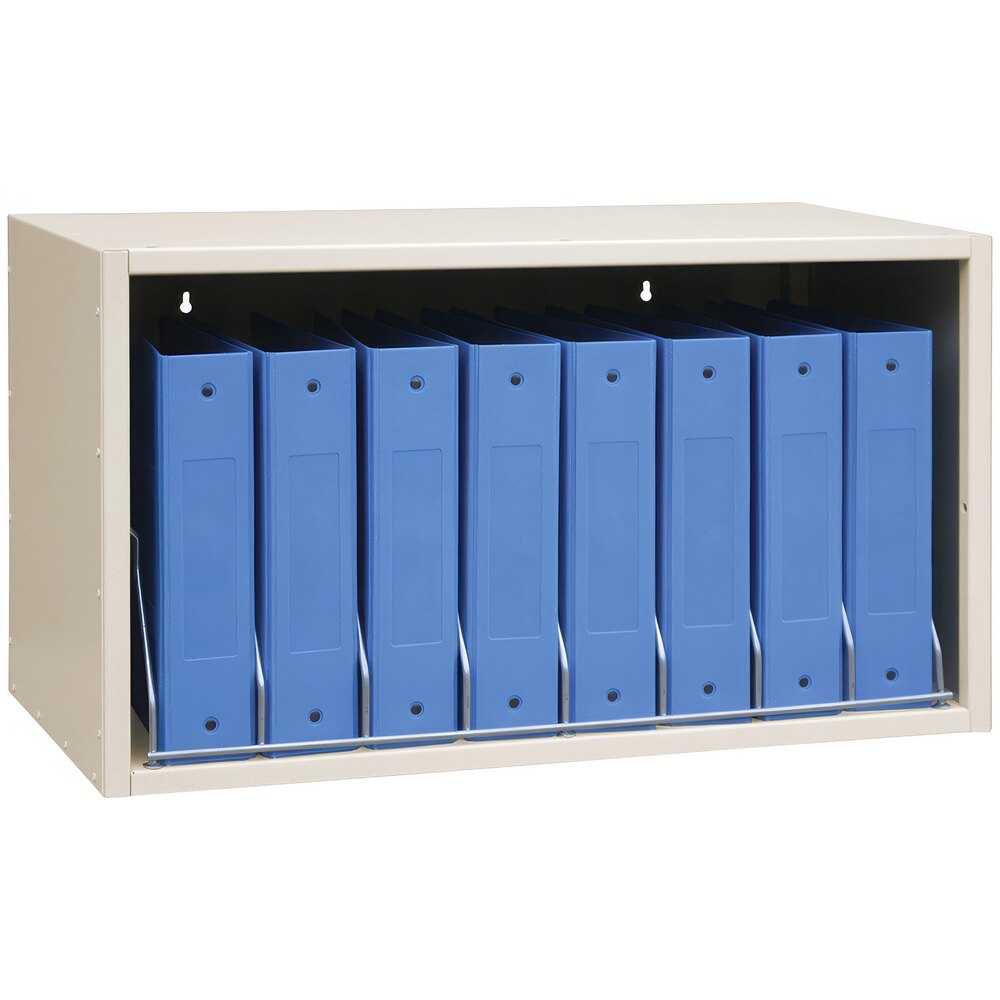 Omnimed Cubbie File Rack 8-Binder Beige Storage Rack 266008-BG
