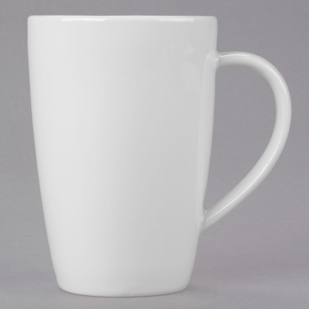 Libbey Slenda 12 oz. Royal Rideau White Porcelain Mug - Sample