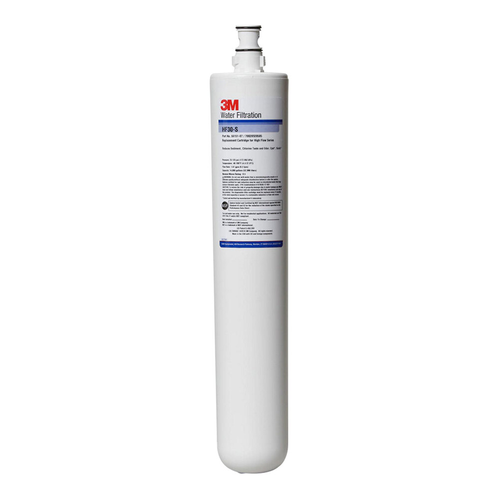3M Water Filtration Products HF30-S Sediment, Cyst, Chlorine and Odor Reduction Cartridge with Scale Inhibition for BEV130 Systems - 0.5 Micron, 1.67 GPM