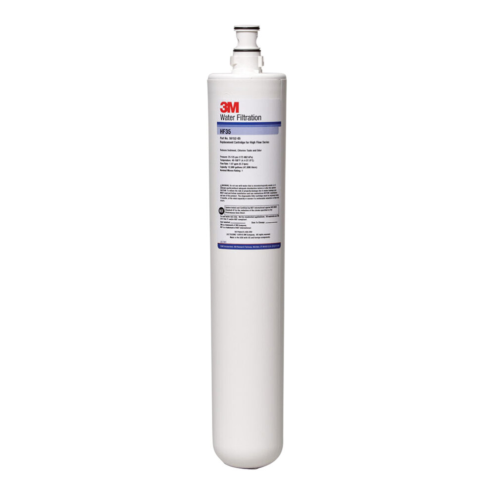 3M Water Filtration Products HF35 Replacement Cartridge for BEV135 Water Filtration System - 1 Micron and 1.67 GPM