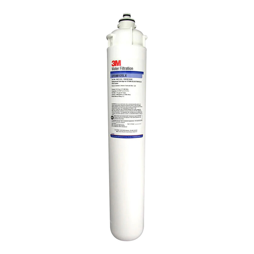 3M Water Filtration Products CFS9812ELX 18 11/16" Retrofit Sediment, Cyst, Chlorine Taste and Odor Reduction Cartridge - 0.5 Micron and 1.67 GPM