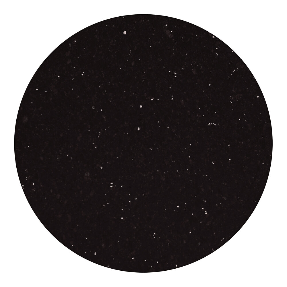 Art Marble Furniture G206 30" Round Black Galaxy Granite Tabletop
